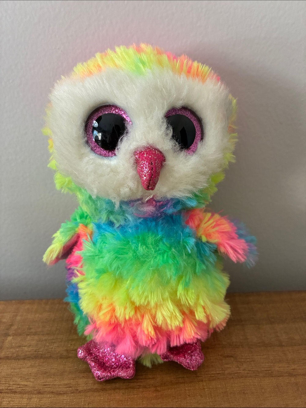 2018 Ty Small Rainbow Owl “Owen”